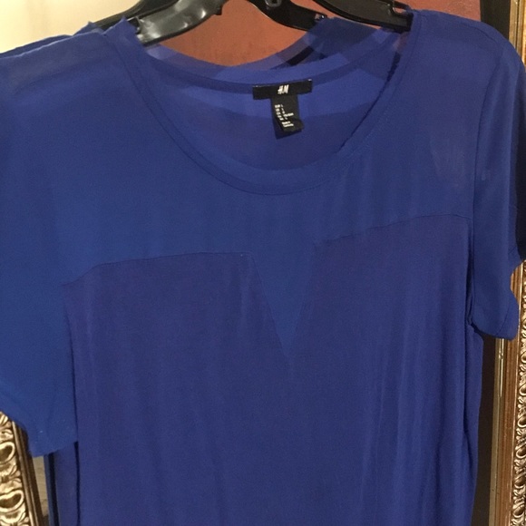 Blue H&M top - Picture 2 of 2